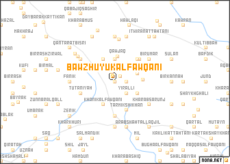 map of Bawz Huyūk al Fawqānī