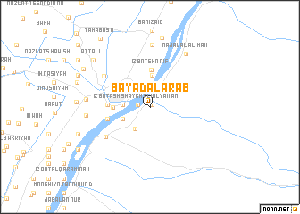 map of Bayāḑ al ‘Arab