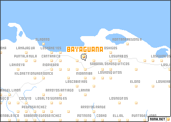 map of Bayaguana