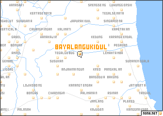 map of Bayalangu-kidul