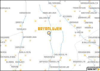 map of Bayānlūjeh