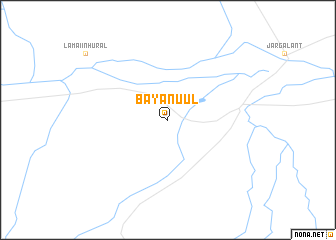 map of Bayan-Uul