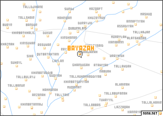 map of Bayāzah
