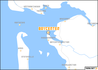 map of Bay Center