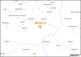 map of Bayélé