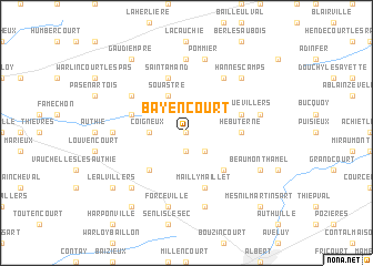 map of Bayencourt