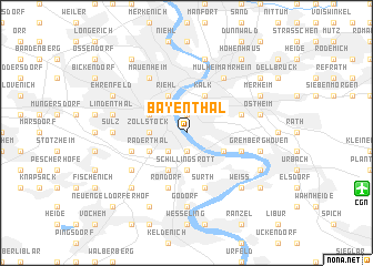 map of Bayenthal