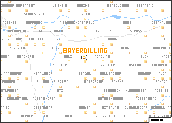 map of Bayerdilling