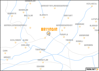 map of Bayındır