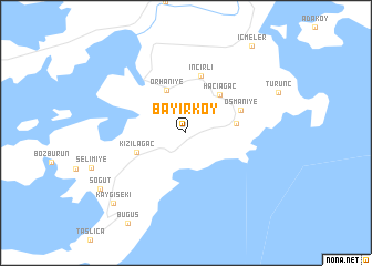 map of Bayırköy