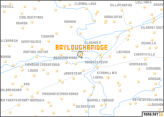 map of Baylough Bridge