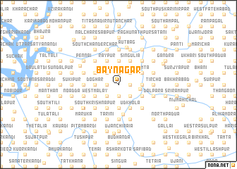 map of Bāynagar