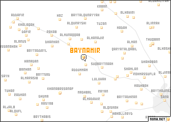 map of Bayn ‘Āmir