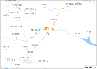 map of Bayne