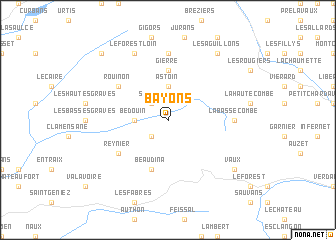 map of Bayons