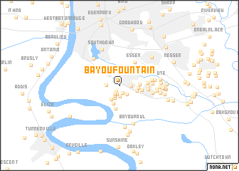 map of Bayou Fountain