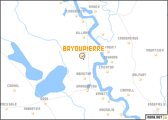 map of Bayou Pierre