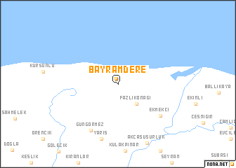 map of Bayramdere