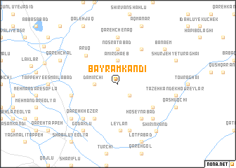 map of Bāyrām Kandī