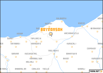 map of Bayramşah