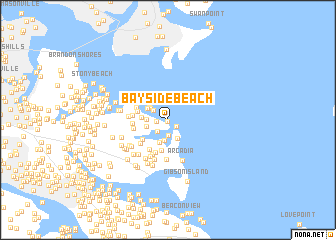 map of Bayside Beach