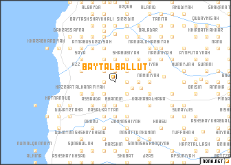 map of Bayt al Ballūţ