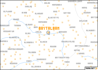 map of Bayt al Ba‘m