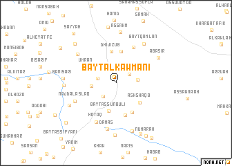 map of Bayt al Kawmānī