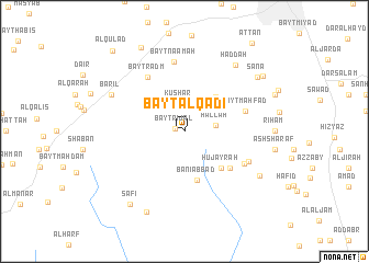 map of Bayt al Qāḑī