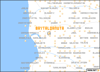 map of Bayt al Qānūţā