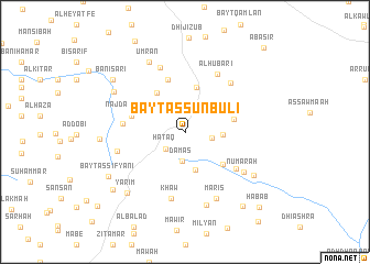 map of Bayt as Sunbulī