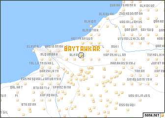 map of Bayt ‘Awkar