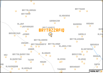 map of Bayt az Zafīq