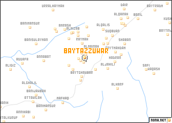 map of Bayt az Zūwār