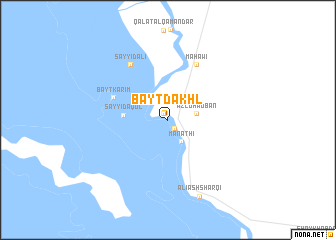 map of Bayt Dakhl