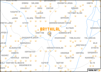 map of Bayt Hilāl