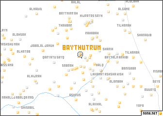 map of Bayt Ḩuţrum