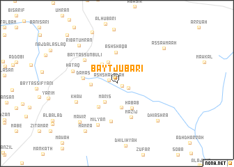 map of Bayt Jubārī