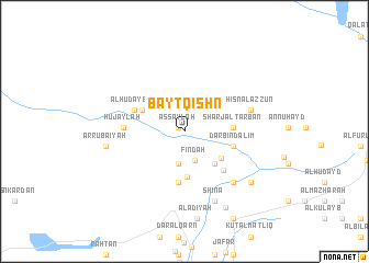 map of Bayt Qishn