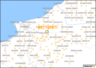 map of Bayt Qnātī