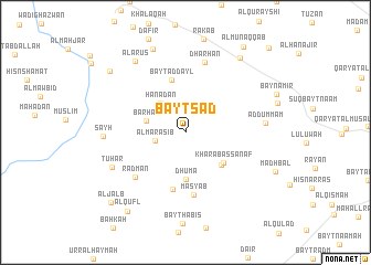 map of Bayt Sa‘d
