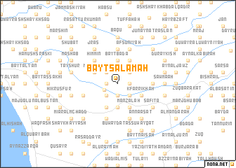 map of Bayt Salāmah