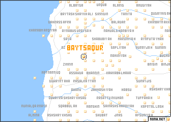 map of Bayt Sāqūr