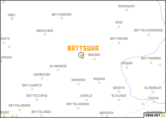 map of Bayt Suwā