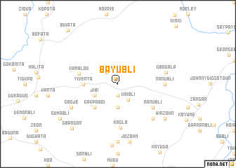 map of Bayubli