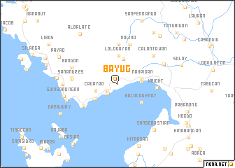 map of Bayug