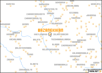 map of Bāzān-e Kīkān