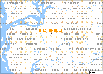 map of Bāzārkhola