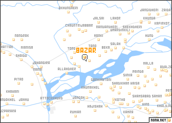 map of Bāzār