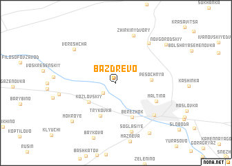 map of Bazdrëvo
